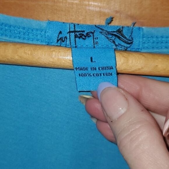 Guy Harvey Vintage Swordfish Graphic Pocketed Sleeveless Sz. L Sundress - Picture 5 of 11